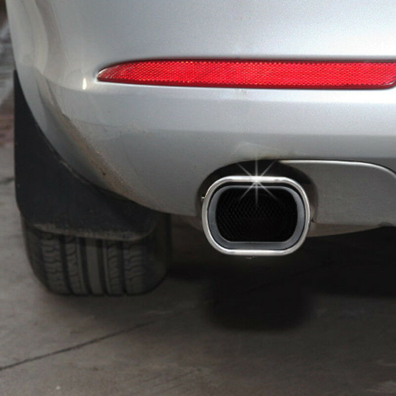 Universal Stainless Steel Car Exhaust Tails Rear Tail Silencer Tip Pipe End 63mm