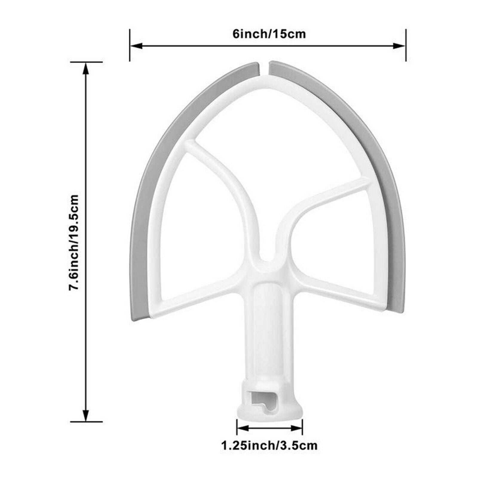 Edge Beater 5 Quart for KitchenAid Tilt-Head Stand Mixer Blade Bowl Scraper
