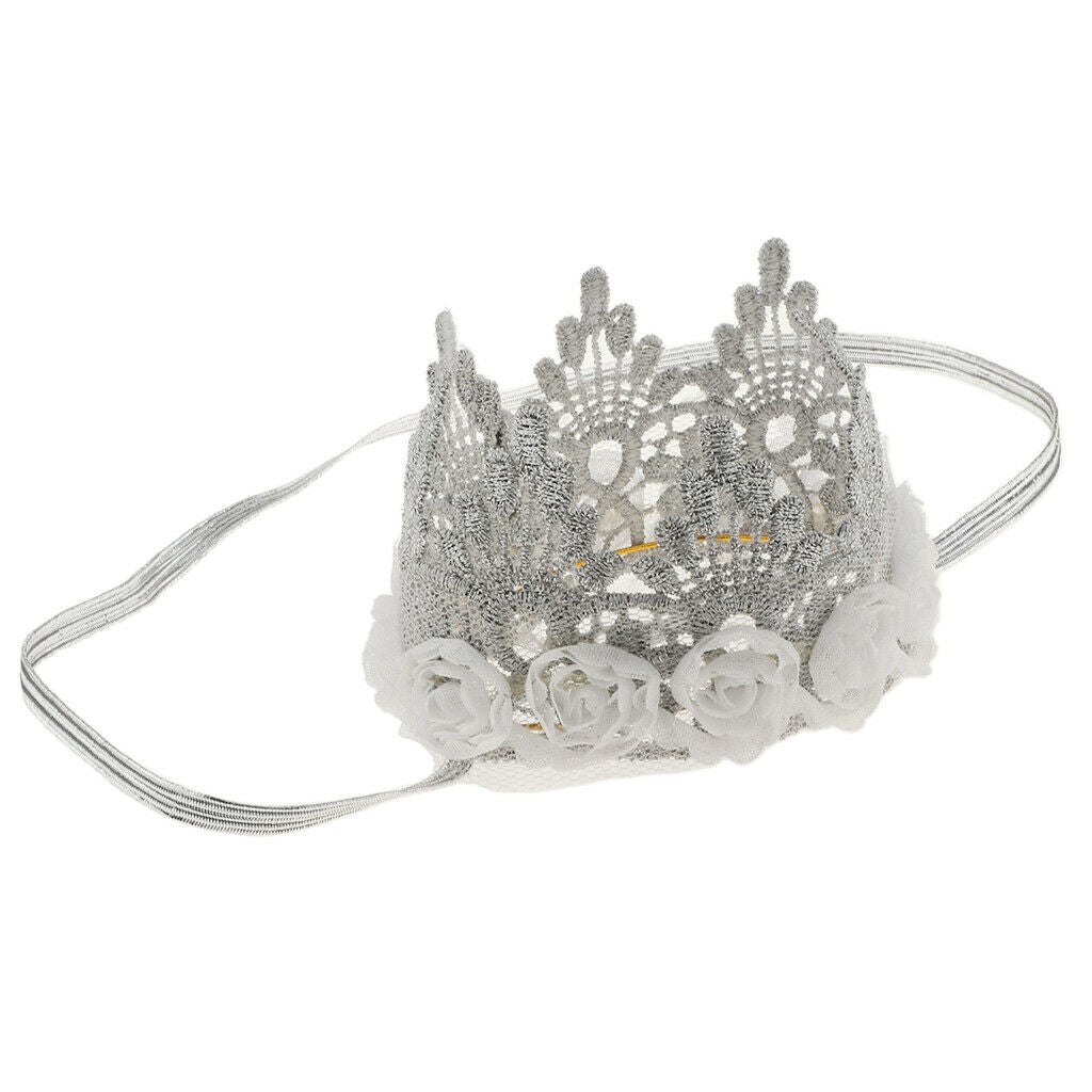 Newborn Baby Girls Kids Flower Headband Elastic Hair Band Crown Hair Accessories