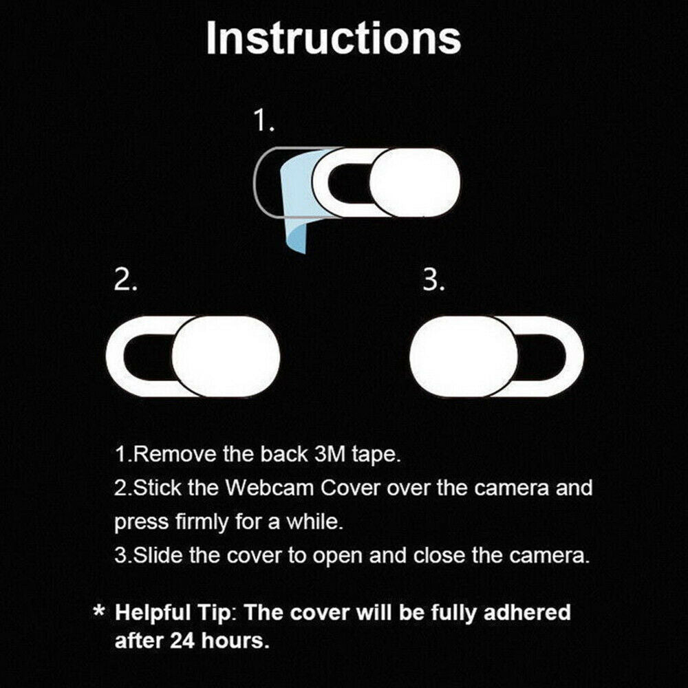 6PCS/Set WebCam Shutter Privacy Slider Camera Cover for PC Laptop Phone Plastic