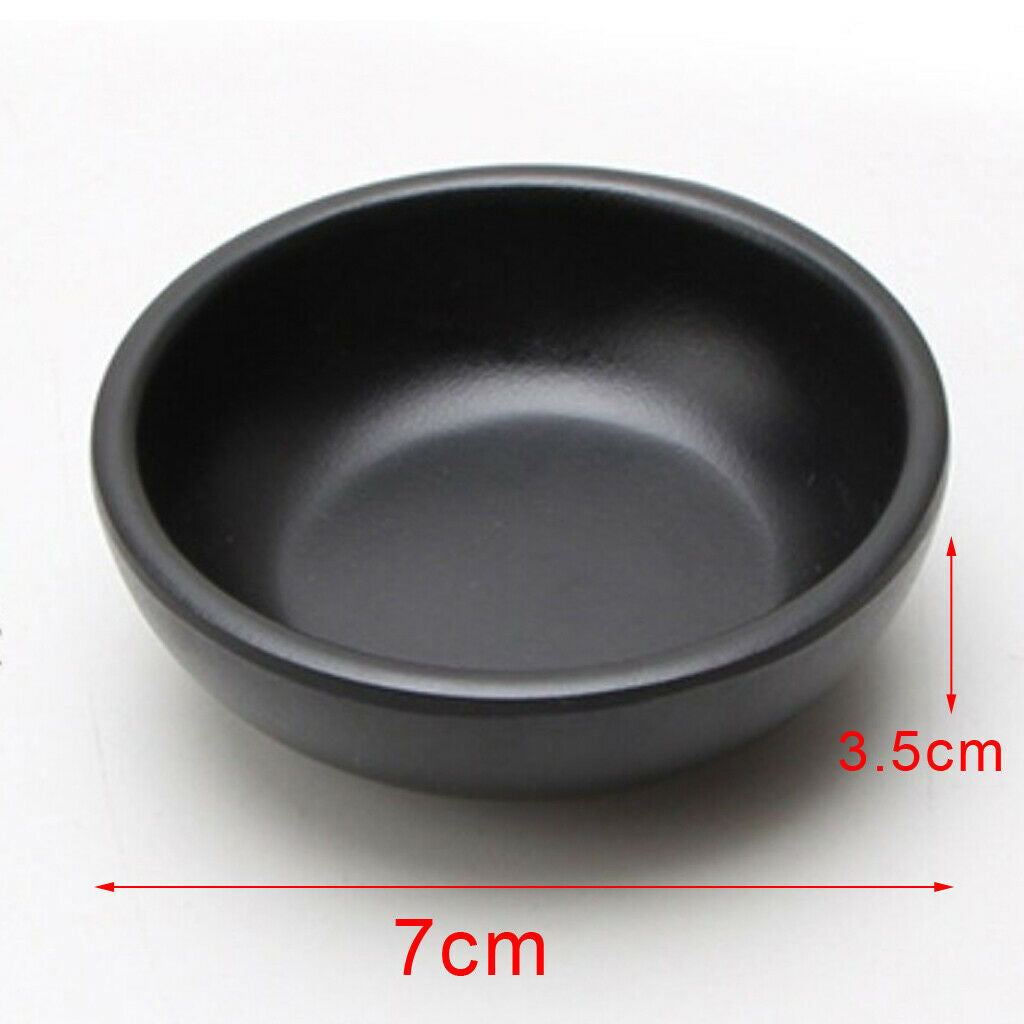 4Pcs Japanese Soup Bowl Melamine Hard Plastic Dishware Set for Sou Sauce Udon