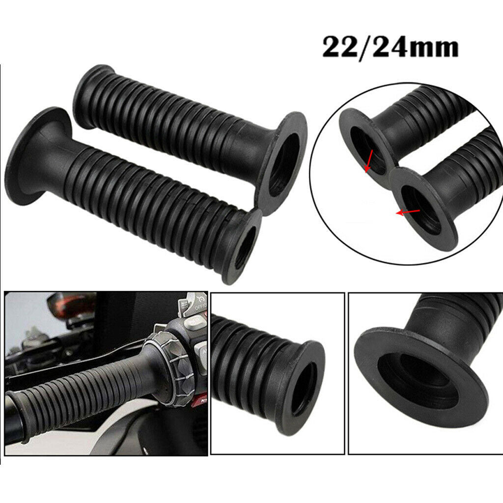 Lot Of 2 Pieces Motorcycle Rubber Grips Soft Anti-splash For BMW R1200GS RT1200