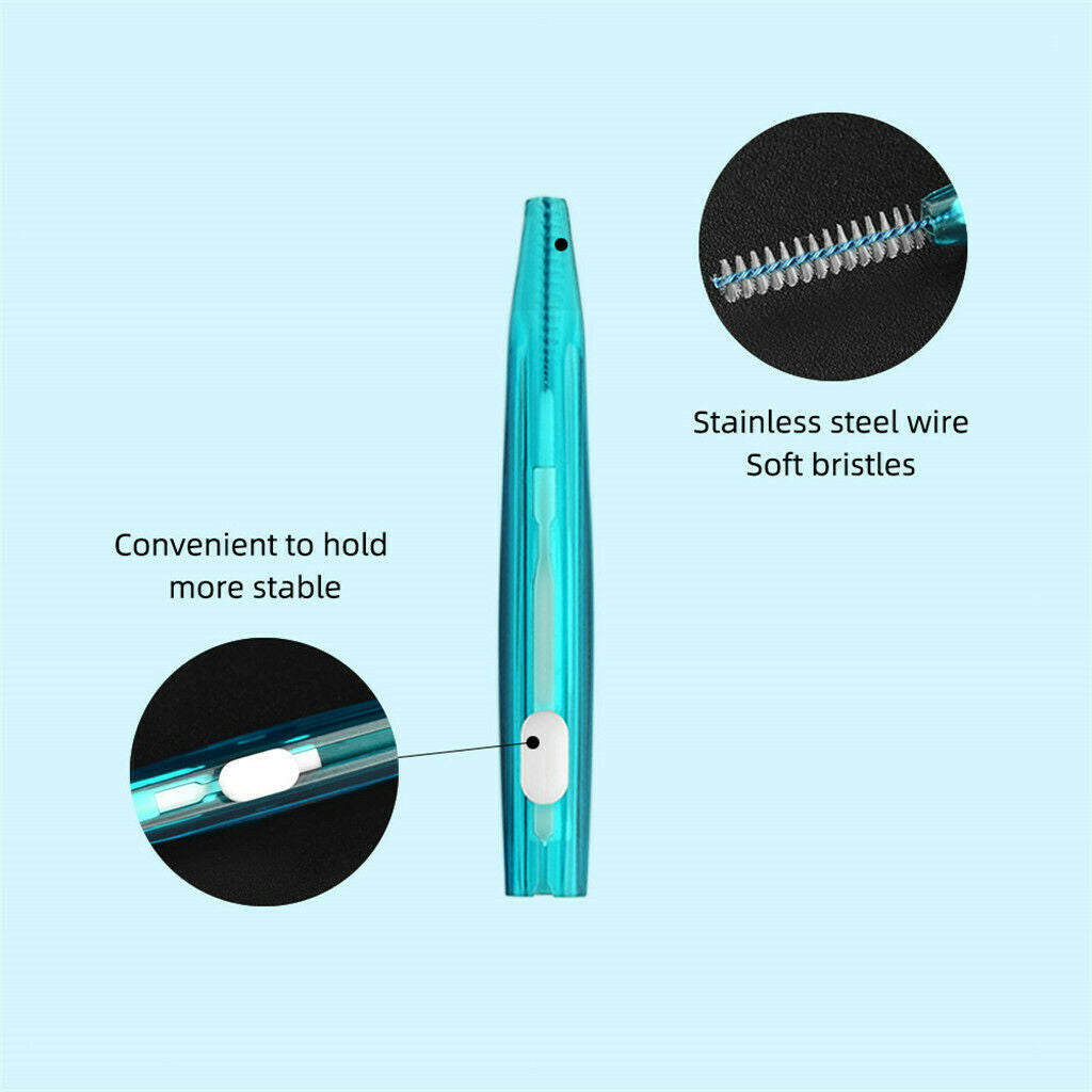 10x Interdental Brush Cleaner  Brush Between Teeth Removes Food Debris