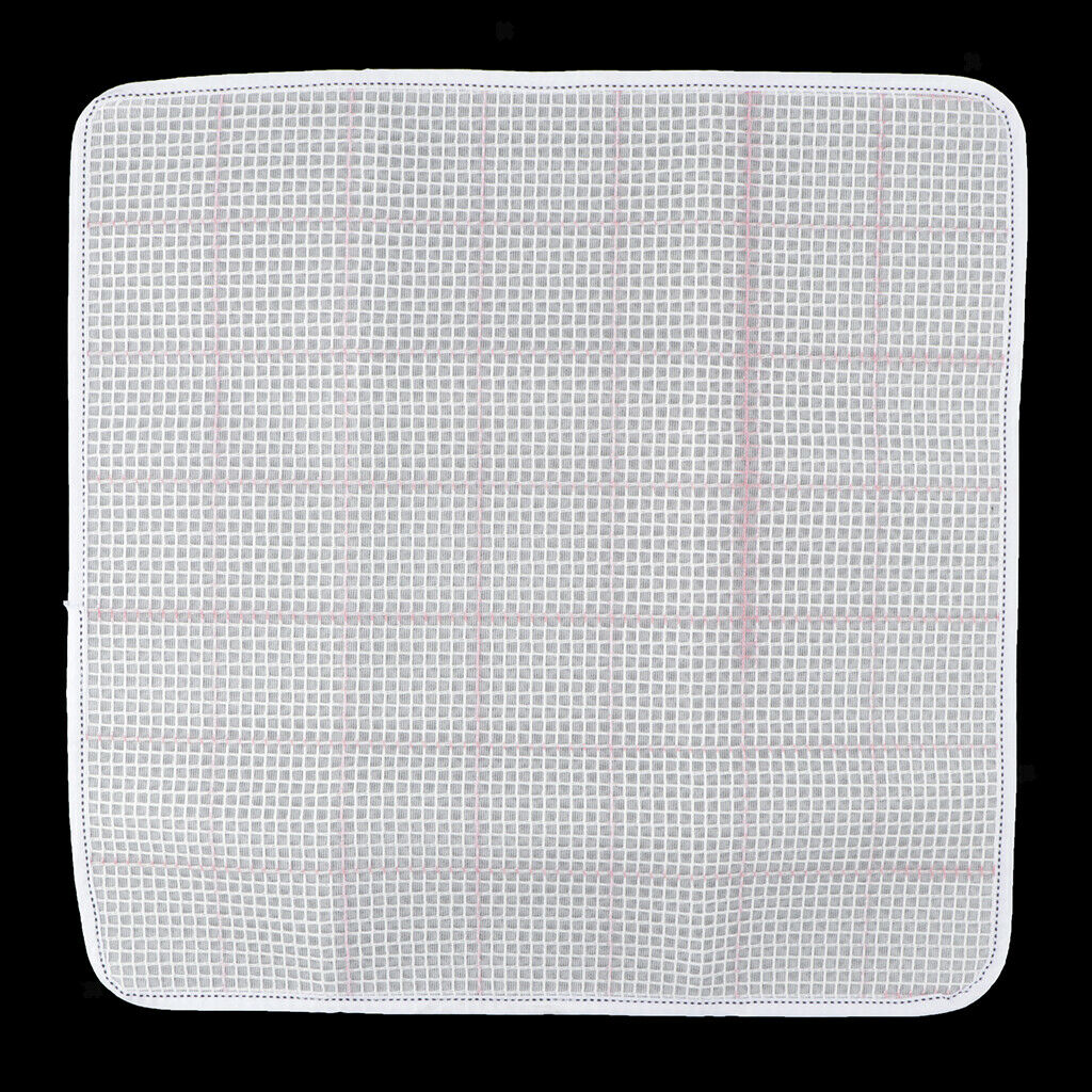 2 Pack White Square Latch Hook Rug Canvas Mat Tapestry DIY Crafts 18in 15in