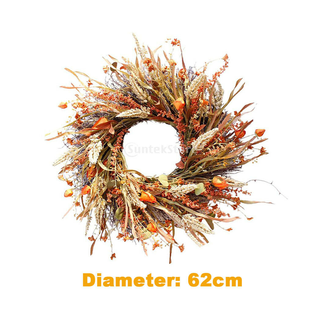 24inch Large Front Door Wreath Handcrafted Garland for Home Wall Decor