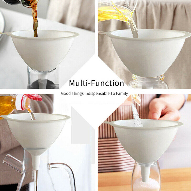 3Pcs/Set White Plastic Multifunction Separatory Funnel Kitchen To.l8