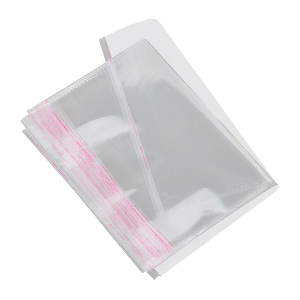 100x 20x30cm Clear Resealable Cello \/ Cellophane Bags for Soap Clothing T-shirt