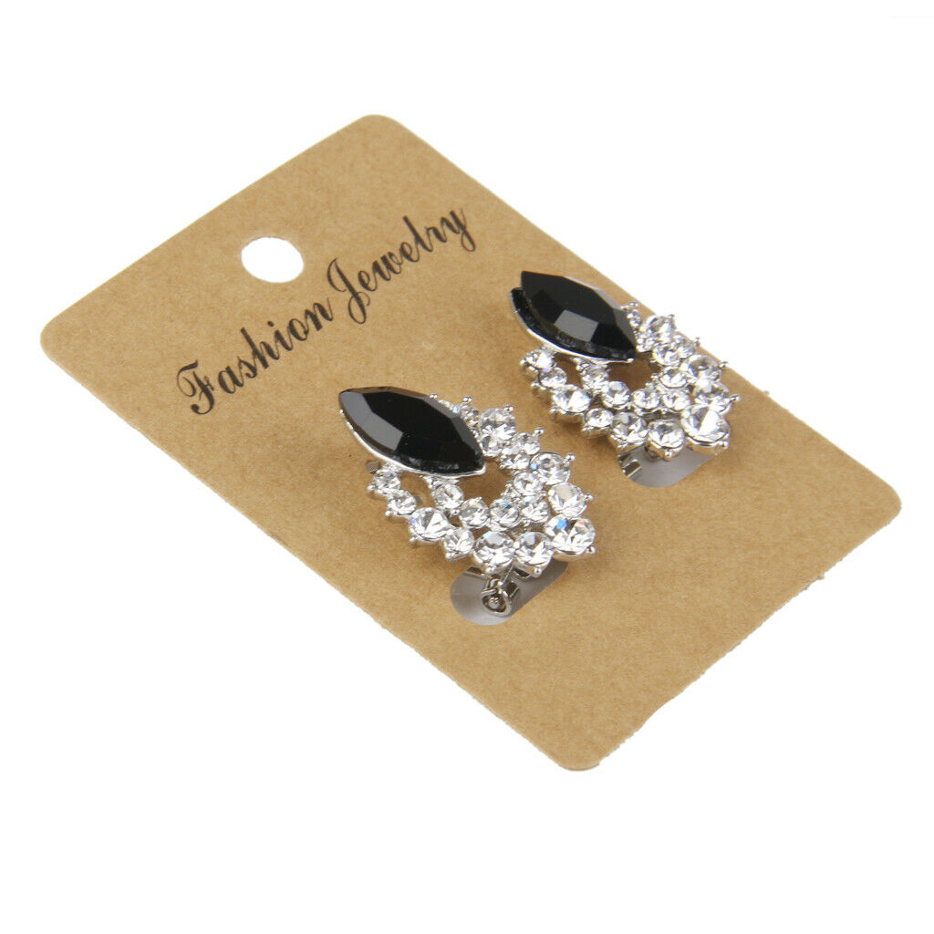 100PCS Earring Display Cards Brown Paper Earrings Tags Earring  Card