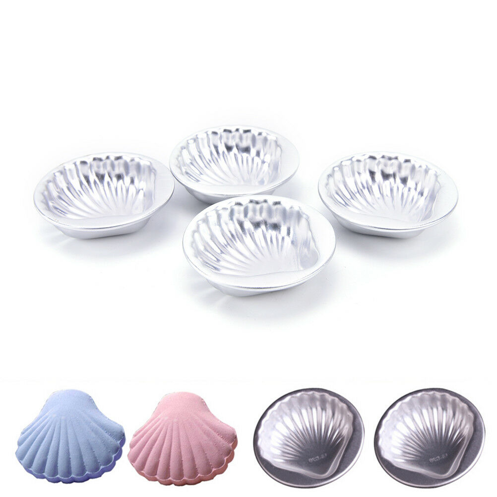 4Pcs bath bomb molds sea shell shape aluminum alloy bathing tool accessories Rf