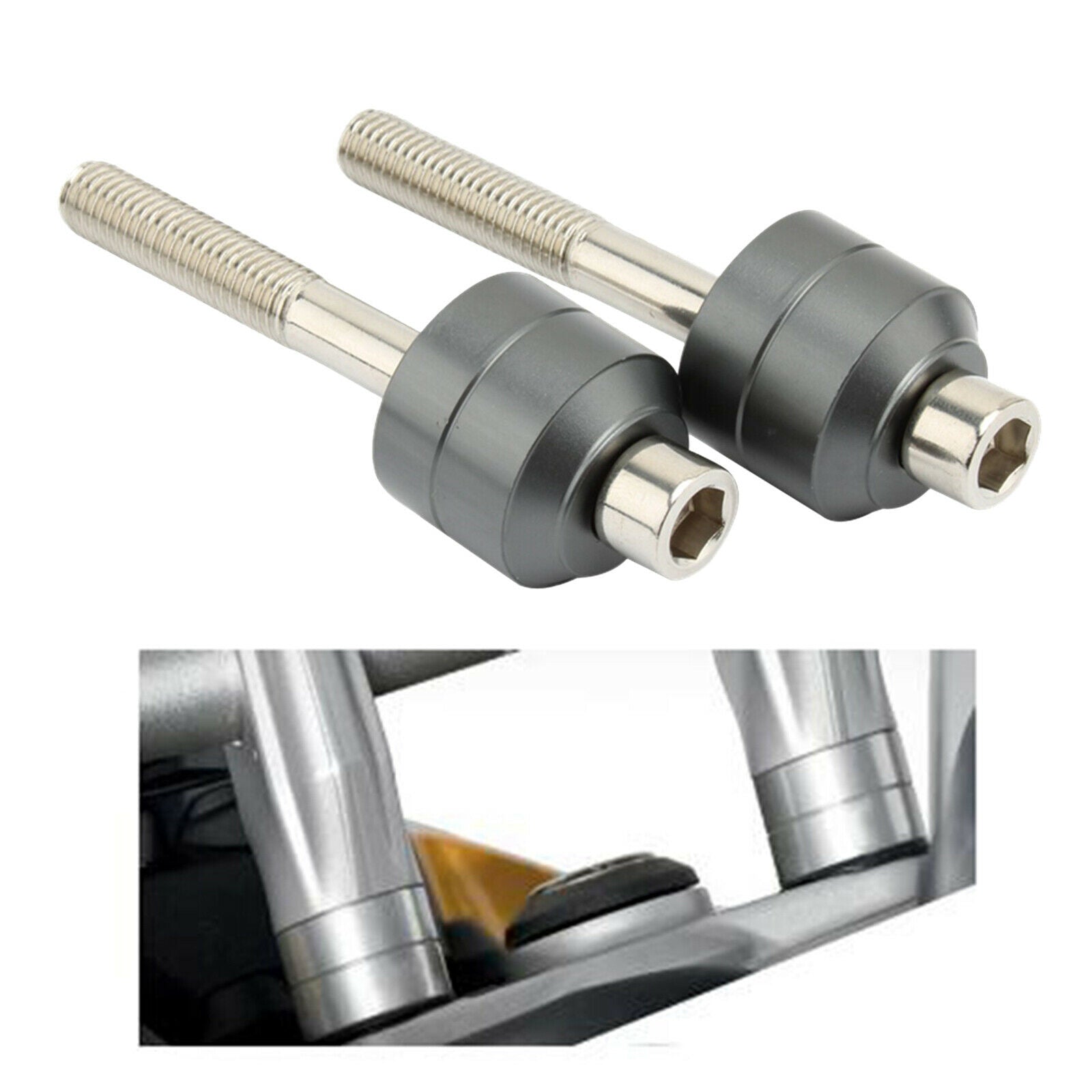 Alloy Handlebar Risers Kit for BMW F800GS F700GS Easy Install Premium Grey