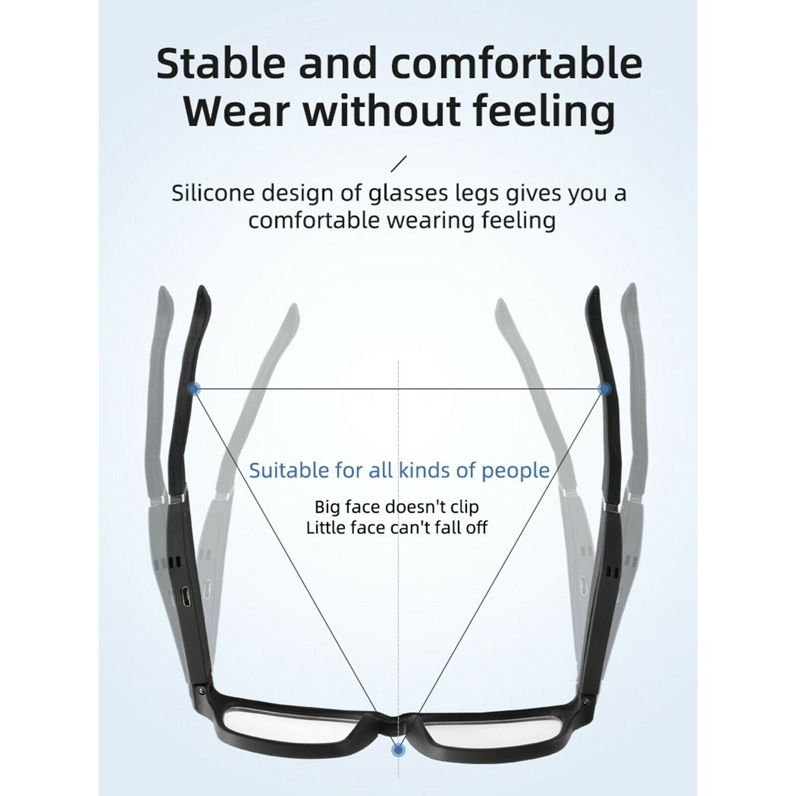K3 Classic Smart Glasses Wireless Stereo Music Headphones Glasses