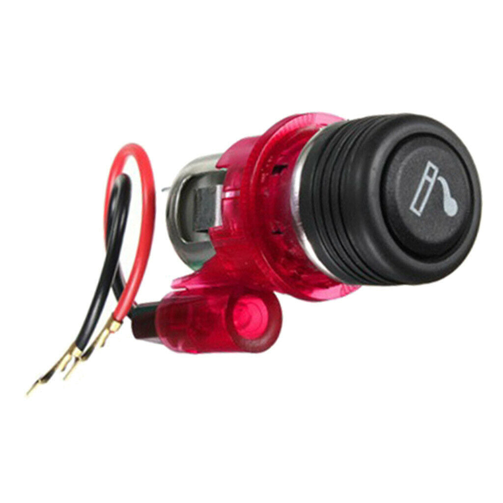 12V Motorcycle Cigarette Lighter Car Replacement Cigar Male Socket Plug , Easy