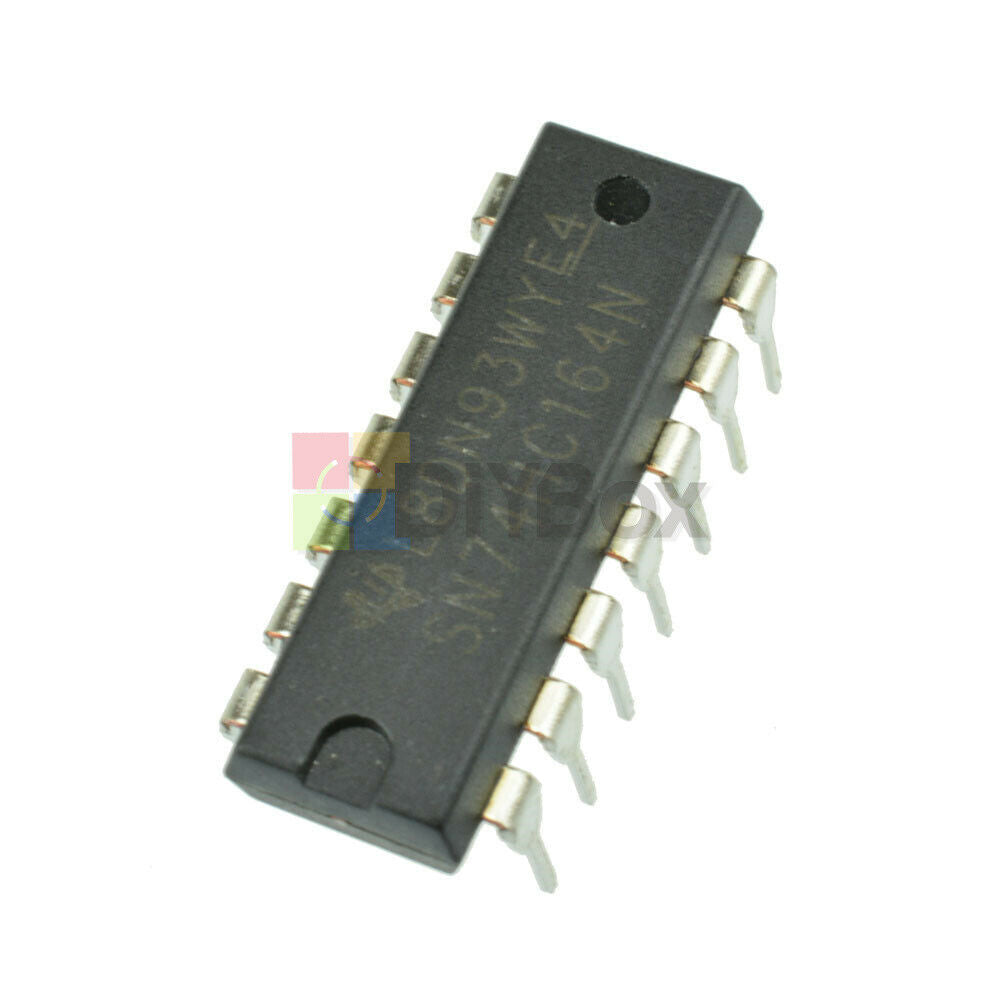 10Pcs DIP 14 74HC164 SN74HC164N TI IC DIP-14 Parallel-Out 8-BIT SHIFT REGISTER