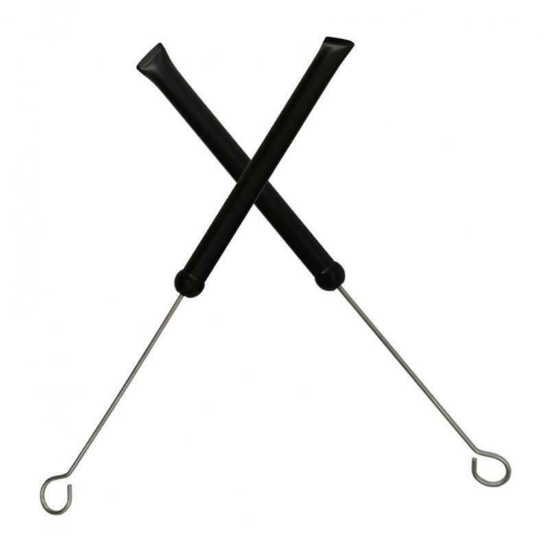 1 Pair Drum Brush Retractable Drum Wire Brush With Aluminum Handle Black