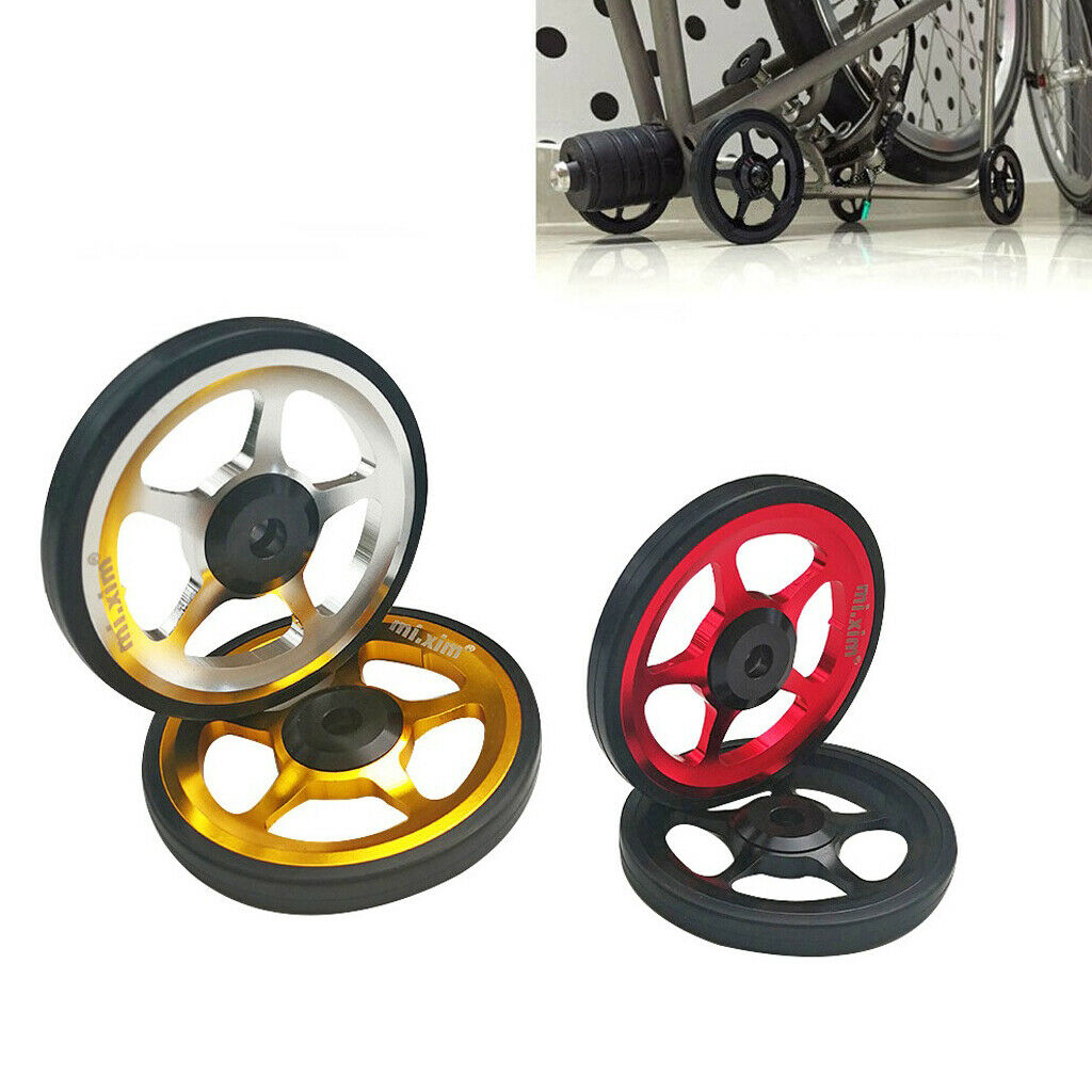 Folding Bike Rear Rack Ultralight Easywheel Refit Bracket Stand for Brompton