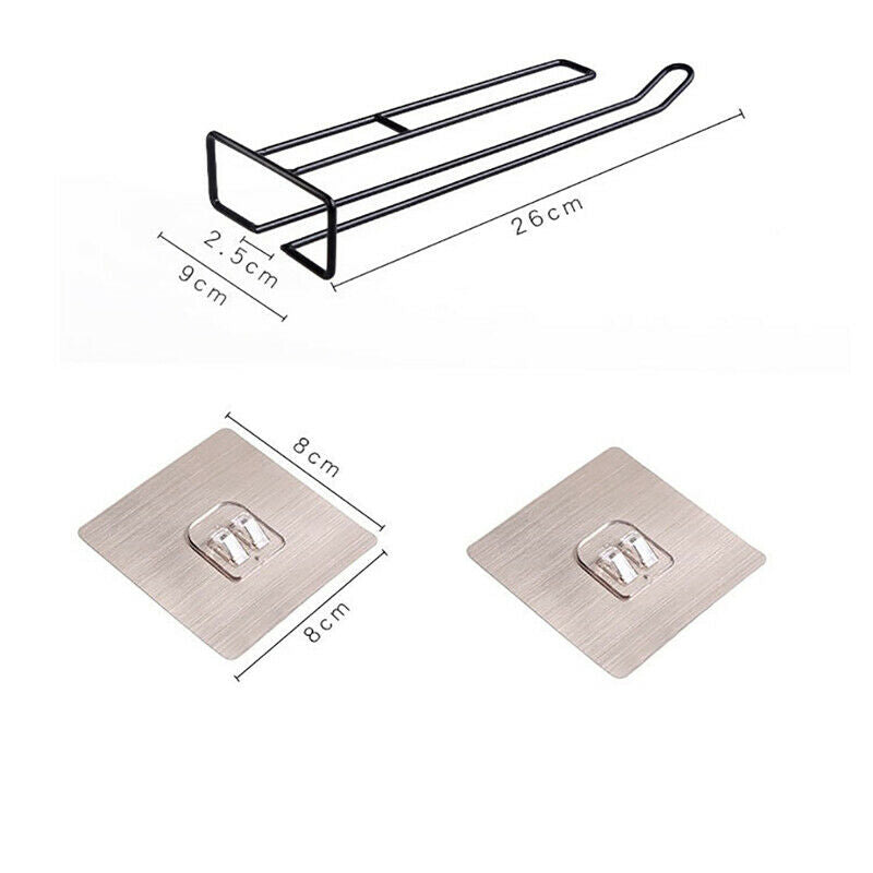Wine Glass Iron Holder Hanging Rack Storage For Cabinet & Bar Home Dec.l8