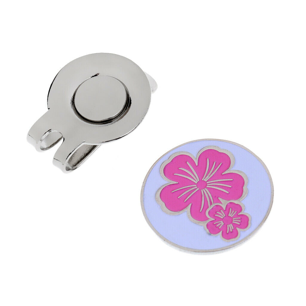 3 piece golf hat clip with magnet golf ball marker
