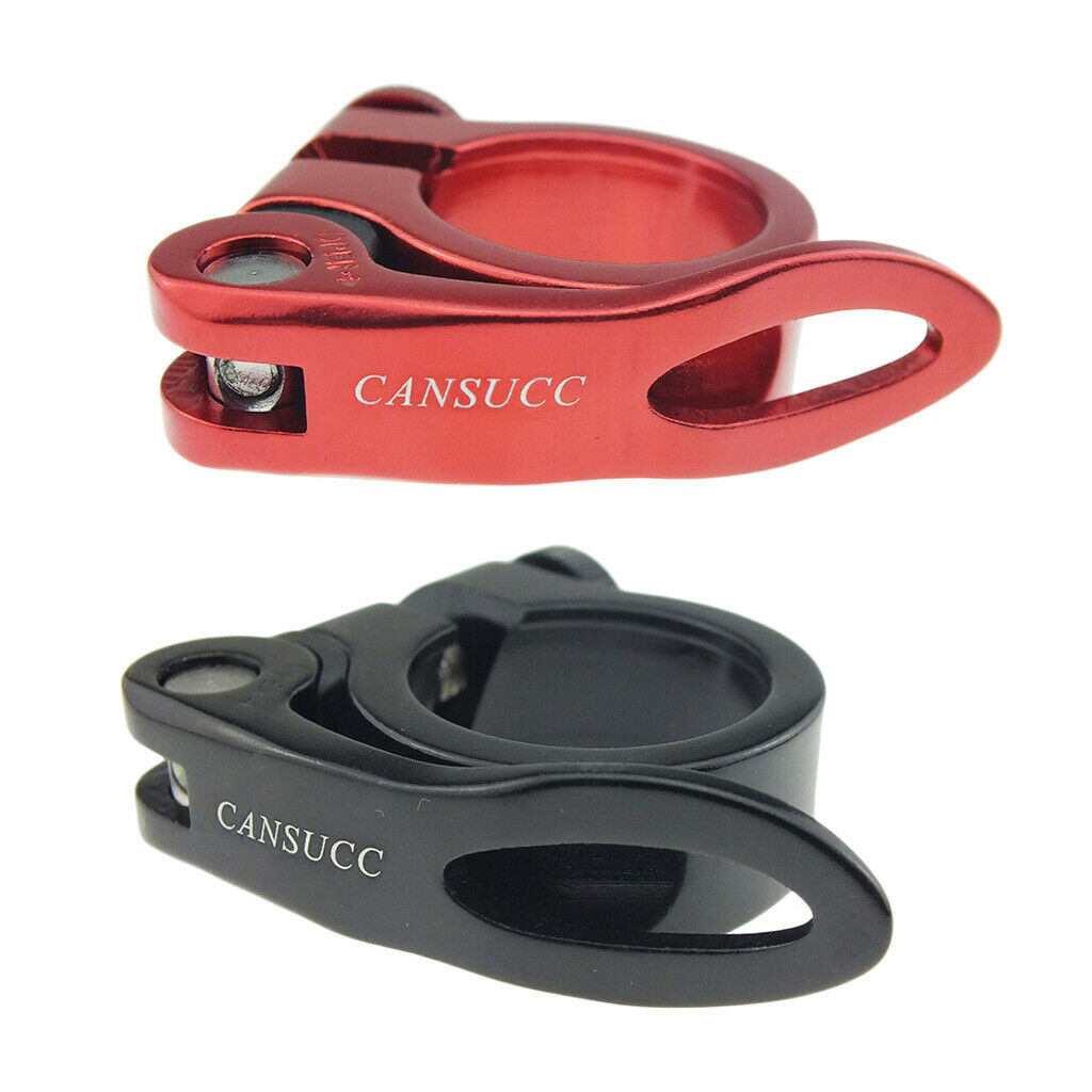 2Pcs 30mm Bike Seat Post Clamp Collar for 25.4/27.2mm Bicycle Seat Post Tube