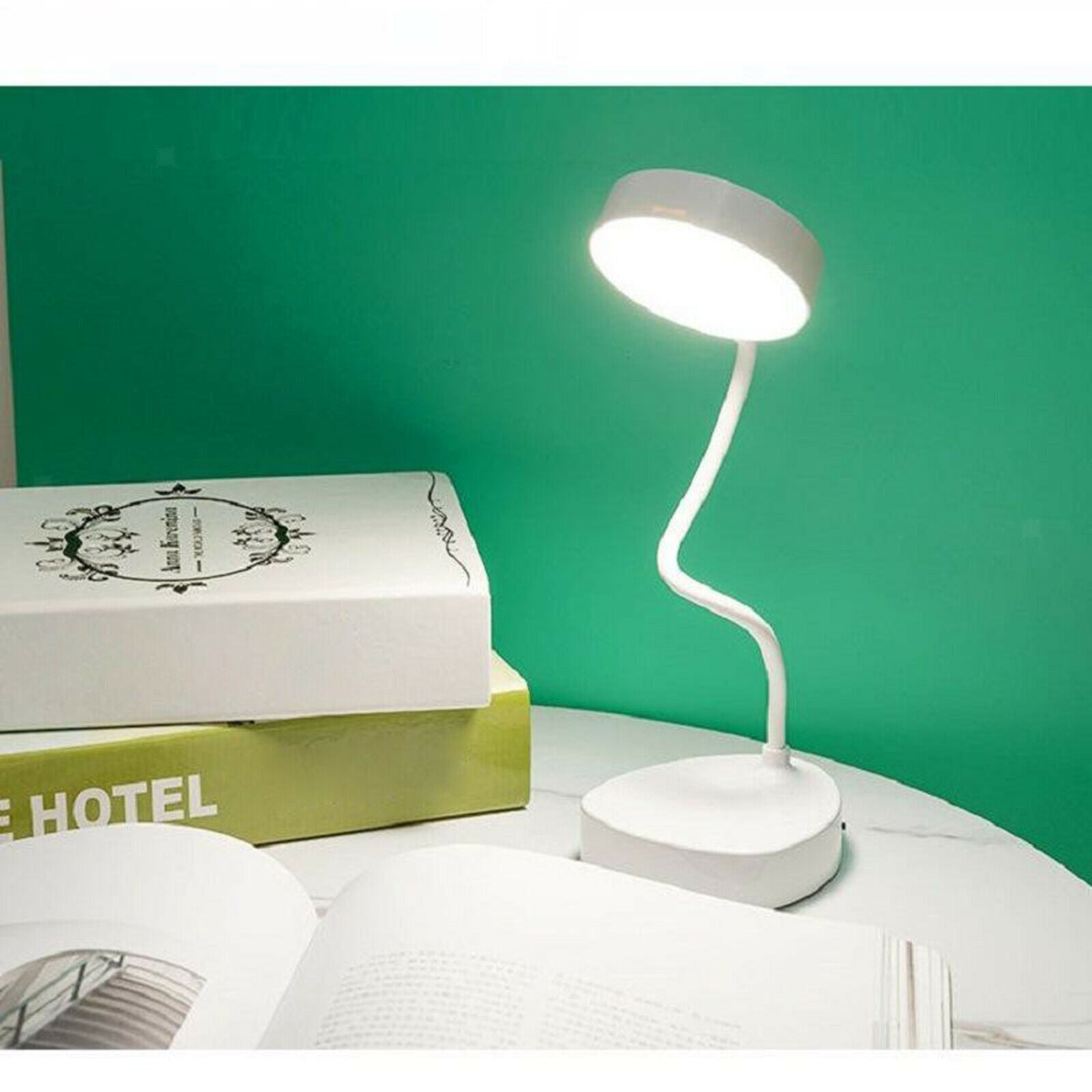 Bedside LED Desk Reading Lamp Tabletop Light Dimmable Flexible for Home Office