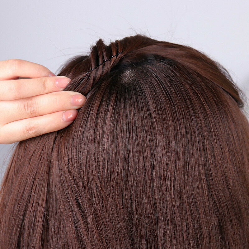 Womens Fashion Black Bangs Hair Clips Comb Hairpin Stretchable Hair Styling Tool