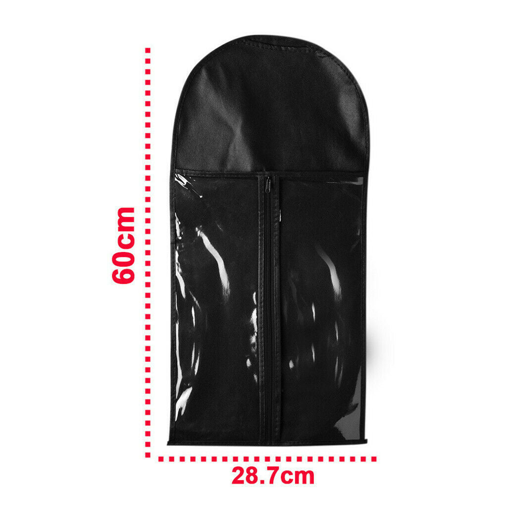 Lightweight Wigs Hairpiece Case Carrier Bag Protector Pouch Organizer Black