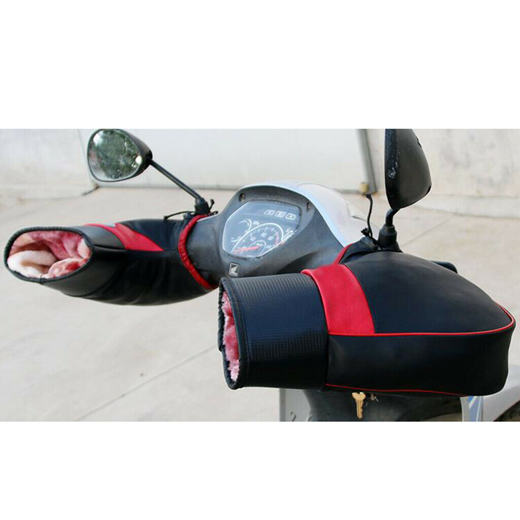 Motorbike Bike Scooter Warm Waterproof Handlebar Over Gloves Hand Muff