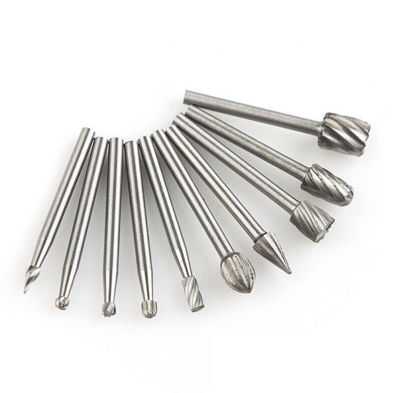 20pcs Carbide Burr Set Rotary Drill Bits Die Grinder Carving Engraving Tool Part