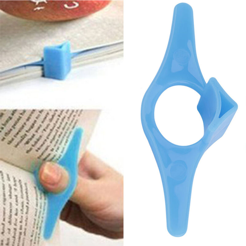 Blue 5 Pcs Thumb Thing Book Page Holder Various Function Bookmar.l8