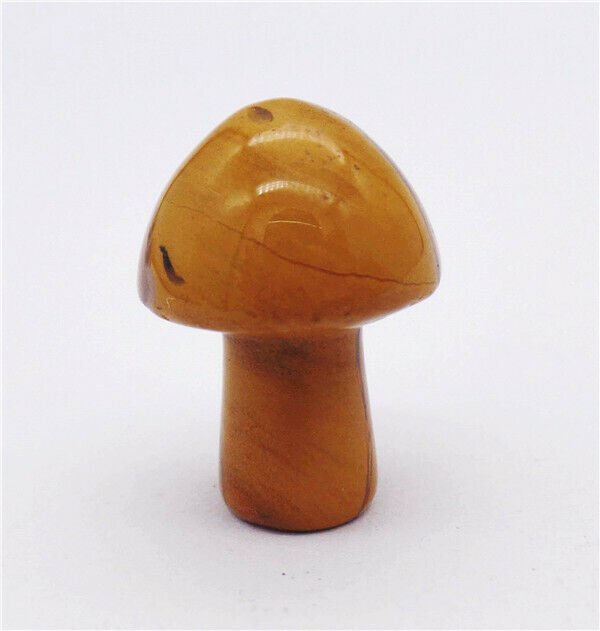 5Pcs 21x15mm Natural Picasso Jasper Carved Mini Mushroom Massager Healing HH7719