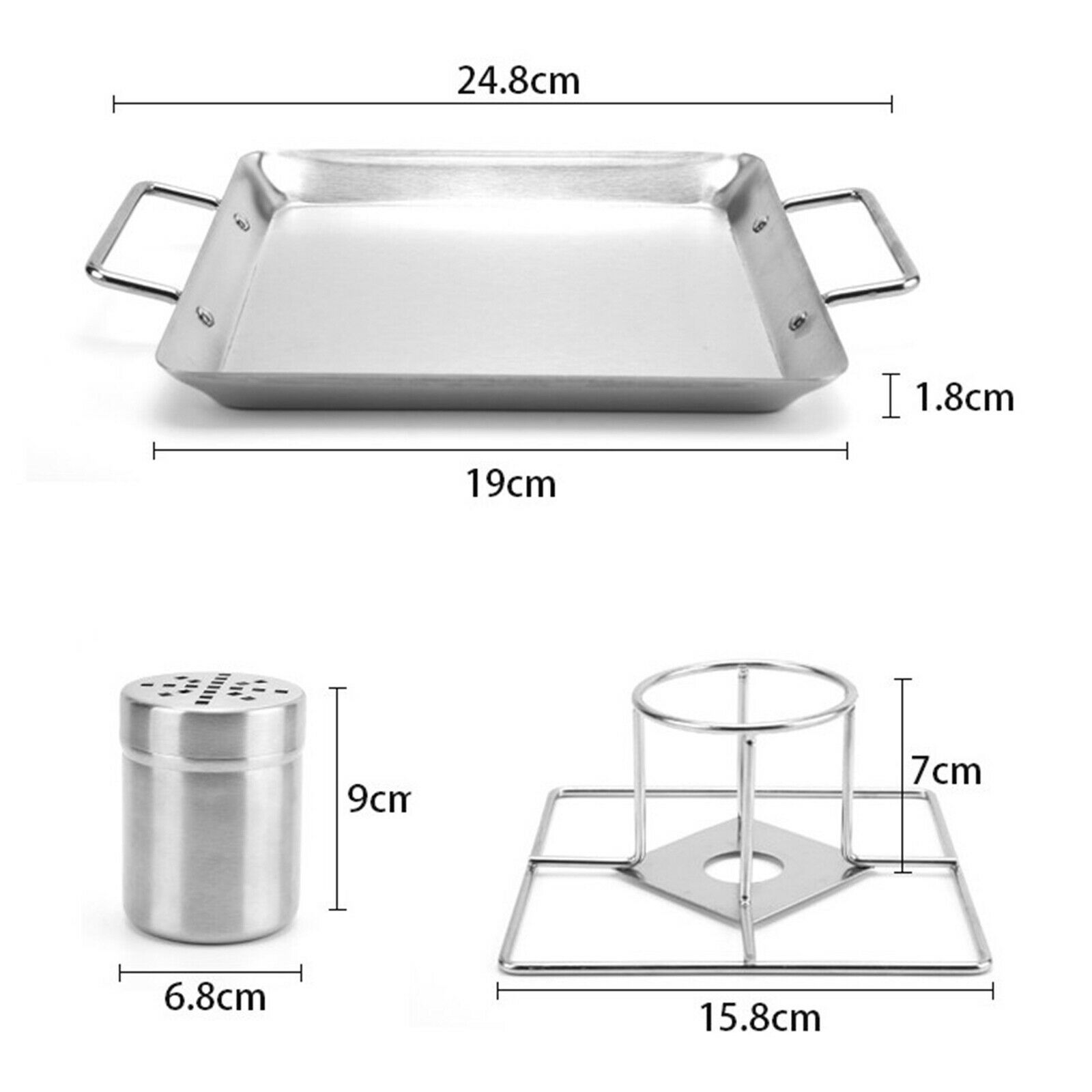 Barbecue Pan Chicken Roaster Stand Dishwasher Safe BBQ Accessories for Grill