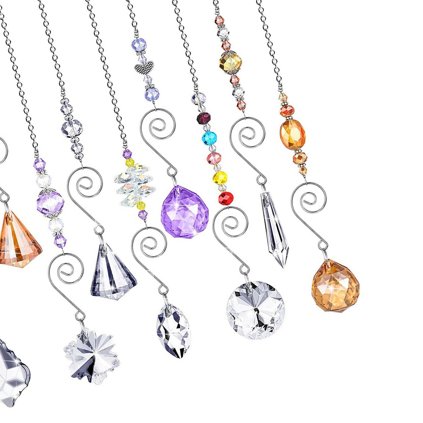 9 Pieces Crystals   Window Suncatcher for Wall Tree Home Outdoor
