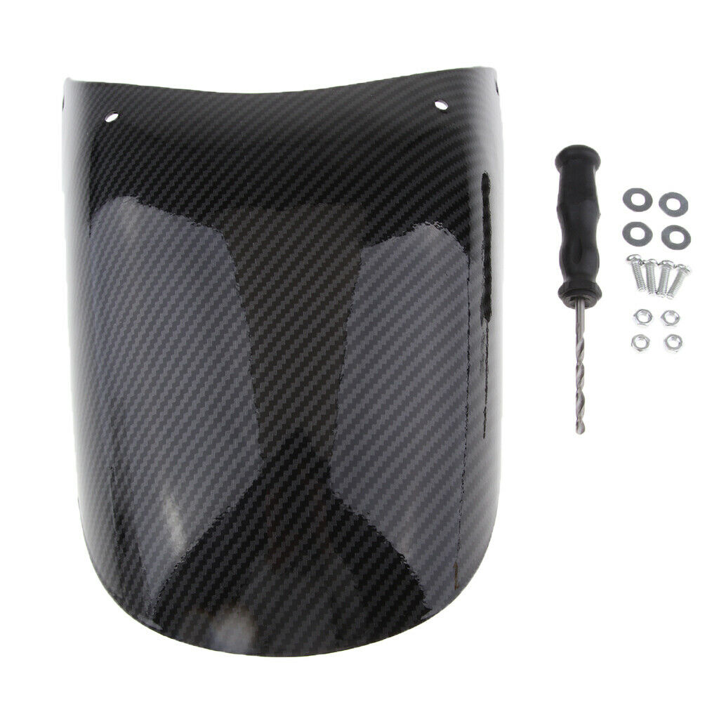 Carbon Fiber Motorcycle Front Fender Extension Extender - Universal Motorbike