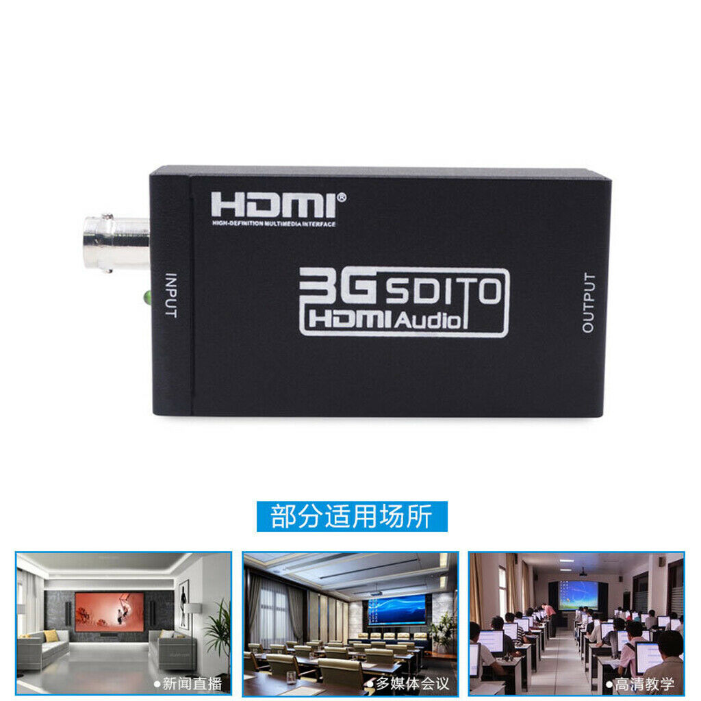1080P SD-SDI HD-SDI 3G-SDI To HDMI Video Audio Converter For HDTV TV Camera