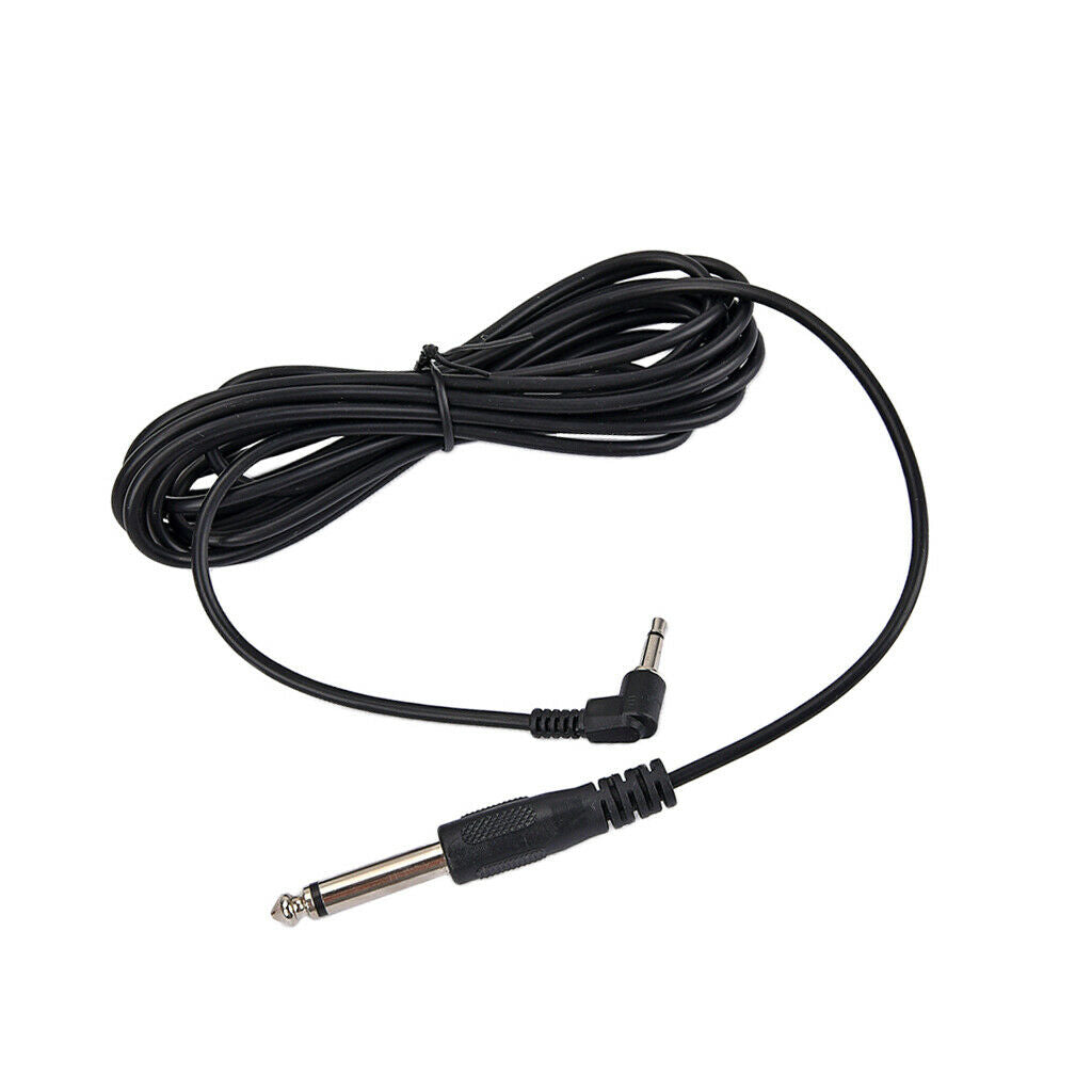 1x 6.35mm To 3.5mm Electric Guitar Audio Connect Cable Cord for Bass