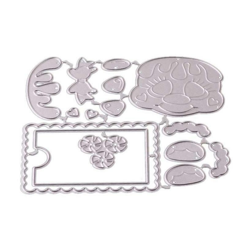 Christmas Text Frame Metal Cutting Dies Stencil DIY Scrapbook Album Paper Card