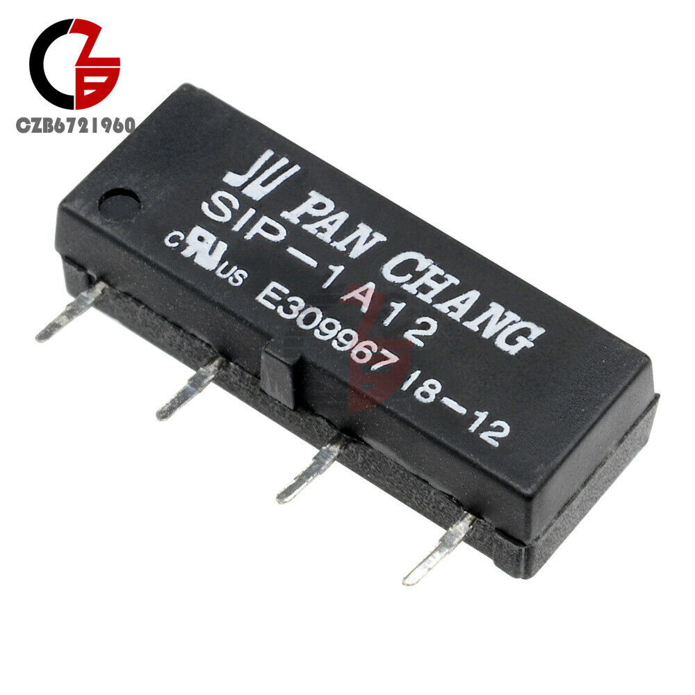 12V 1A Relay SIP-1A12 4PIN Reed Switch Relay  for PAN CHANG Relay
