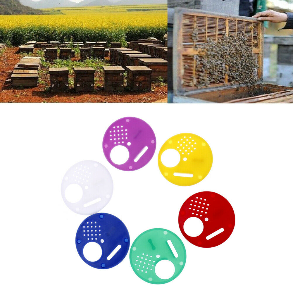 6pcs Hive Door Beekeeping Beekeeper Box Plastic Entrance Disc Bee Nest Gat.l8