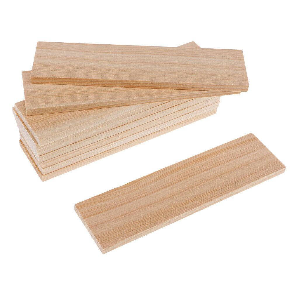 20 Pieces Blank Pine Wood Boards Unfinished Wood Sheets For Crafts, Models &