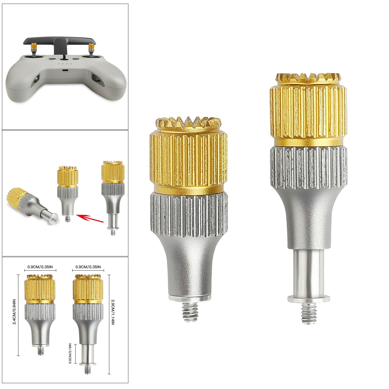2 Pcs Controller Joysticks Thumb Rocker Stick for DJI FPV Drone Accessories