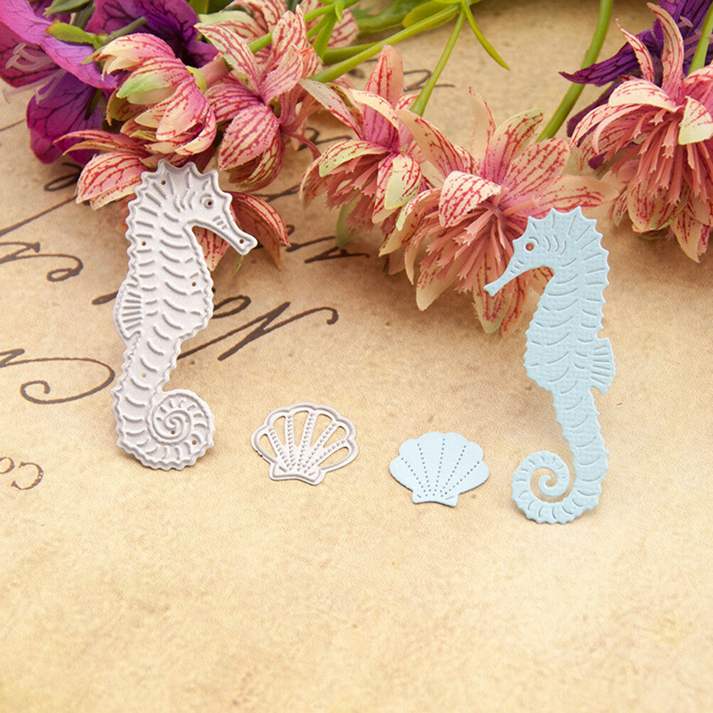 Seahorse Metal Cutting Dies Stencil Scrapbooking Paper Card Embossing Craf.l8