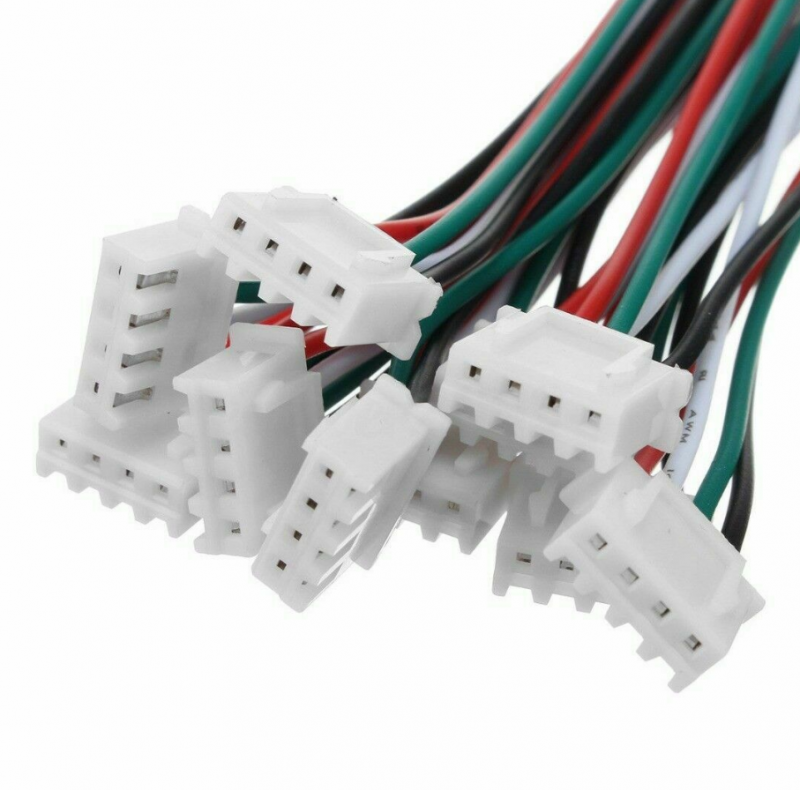 10sets Micro JST XH 2.54mm 4-Pin Housing Male Female Connector Plug With Wires