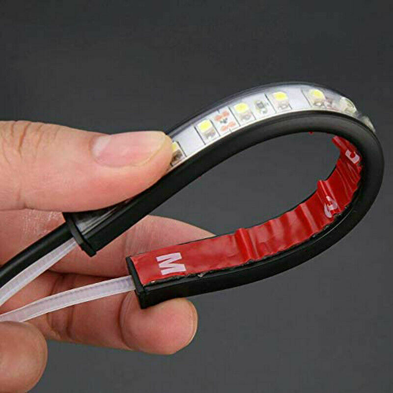 LED 39mm-41mm Motorcycle Fork Turn Signal/Running Light Kit w/ Transparent Lens