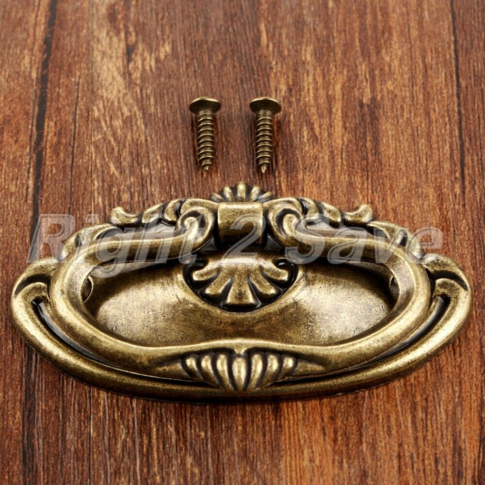 Retro Cabinet Drawer Knob Ring Home Furniture Bookcase Wardrobe Door Pull Handle