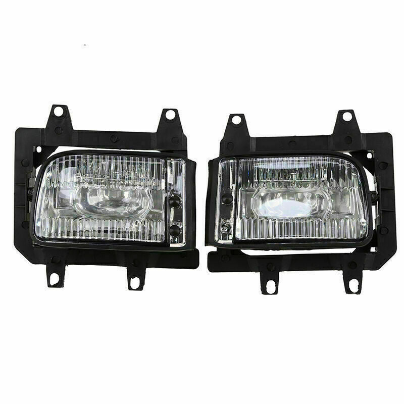 Pair Front Bumper Fog Light Lamp Housings Clear Lens For BMW E30 318i 325i 82-91