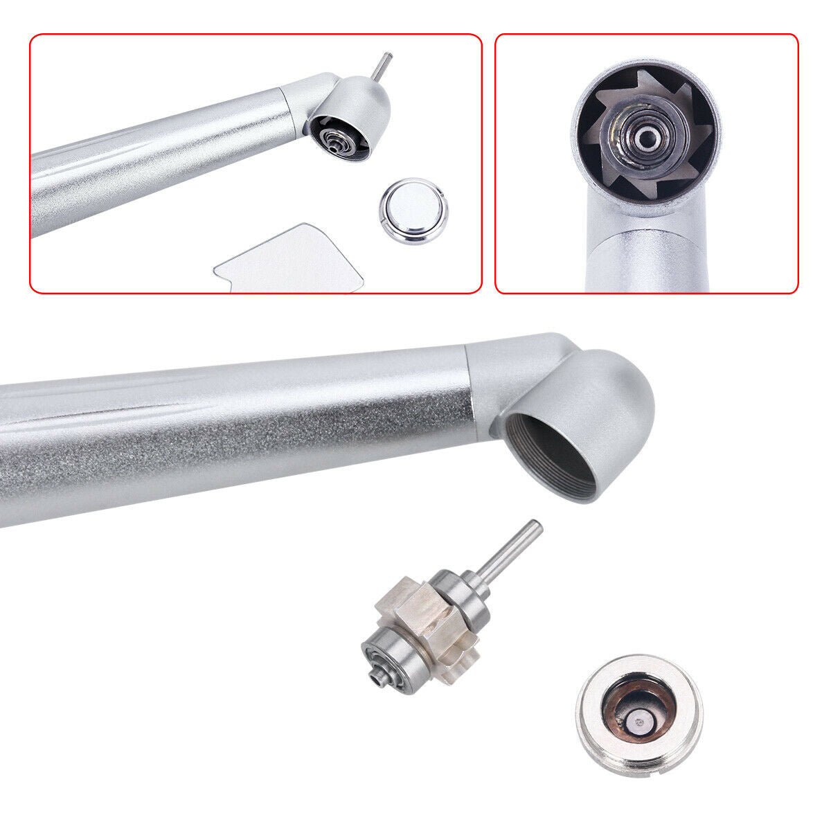 2X Dental 45° Surgical NSK PANA MAX Type 4 Holes Fast Speed Turbine Handpiece