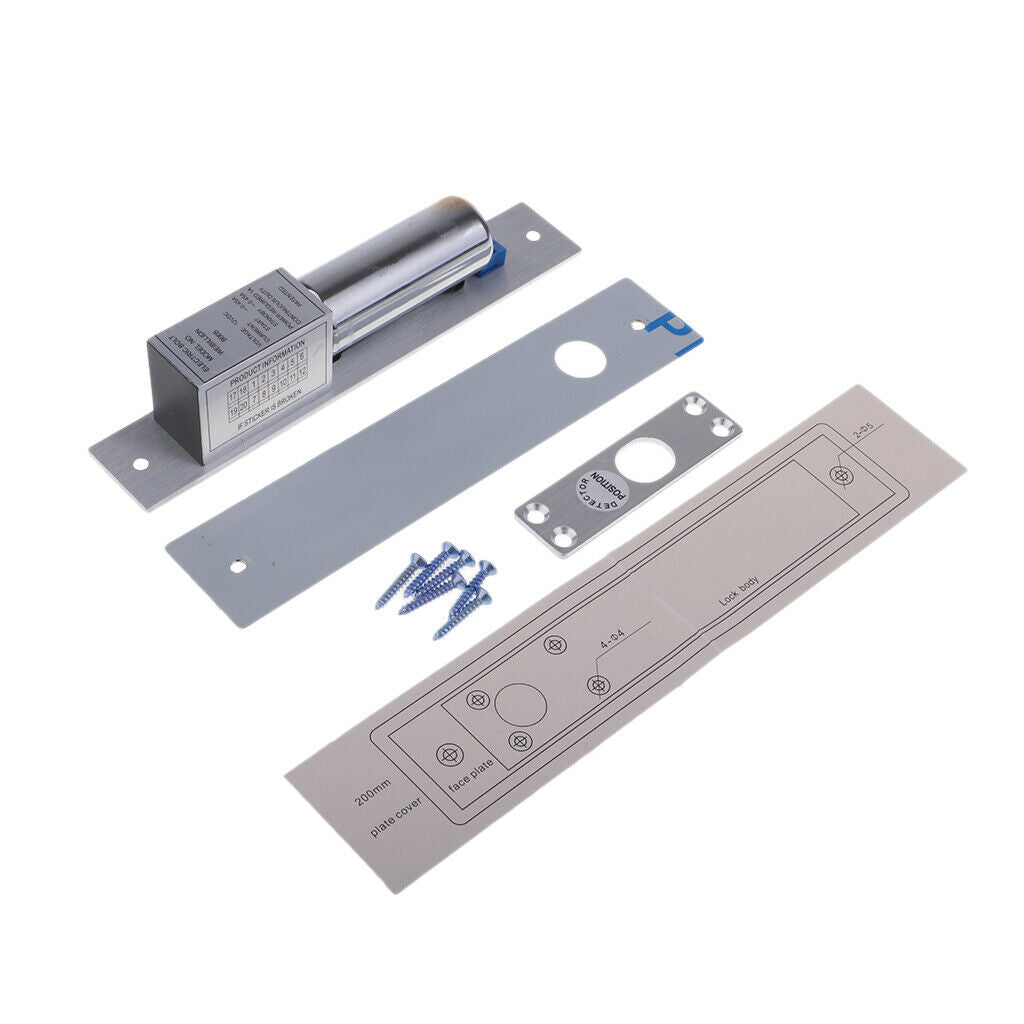 Electric Drop Bolt Door Lock Auto Deadbolt 12V Magnetic Induction access control