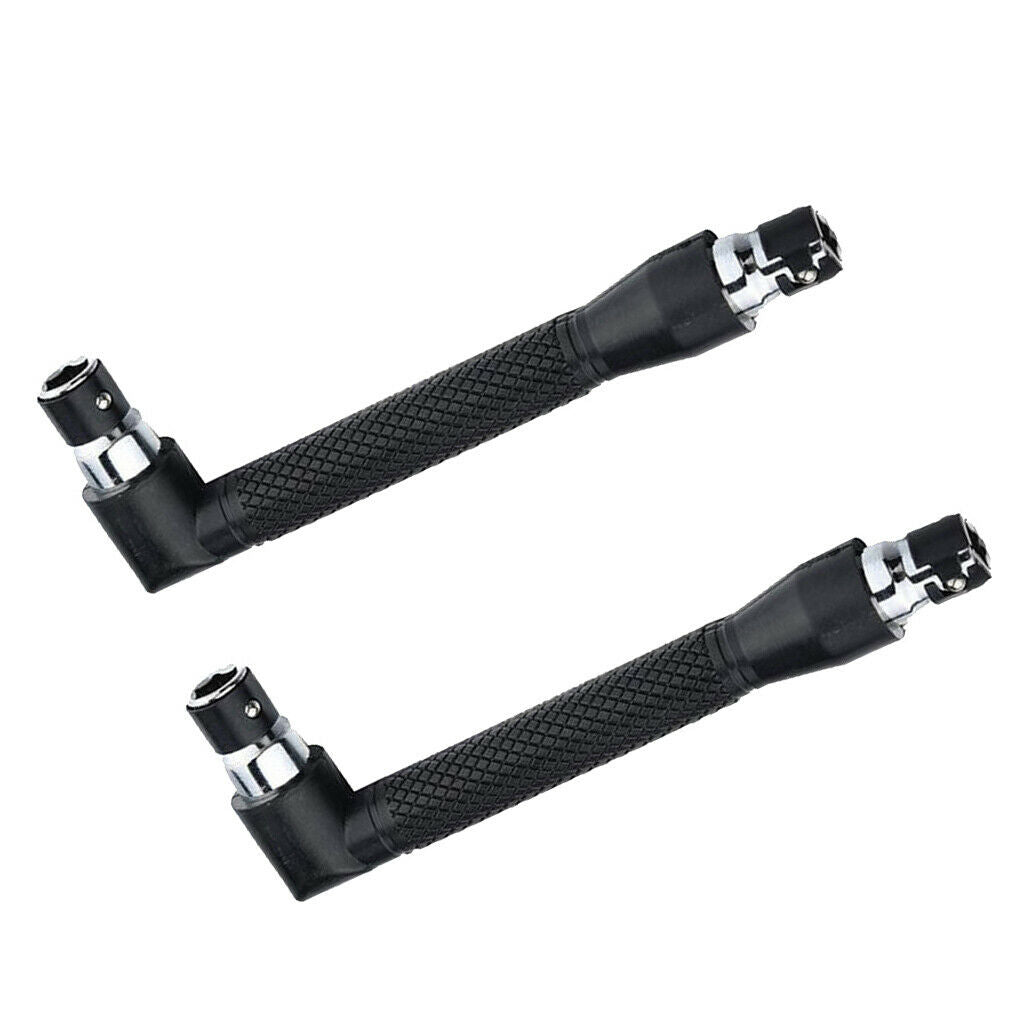 2 Packs 1/4'' Dual-drive Head  Ratchet Wrench Screwdriver Bit And Socket