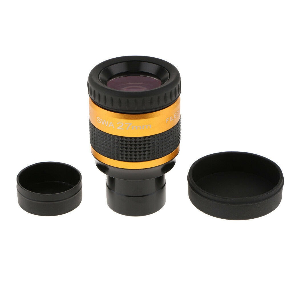 Lovoski 1.25"31.7mm SWA 70-Deg 27mm Super Wide Angle Eyepiece for Telescope
