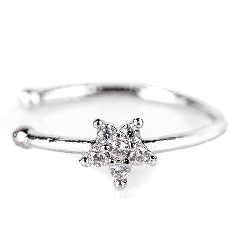Nose Ring Ear Hoop Tragus Cartilage Earring Crystal Stainless Surgical Ste.l8
