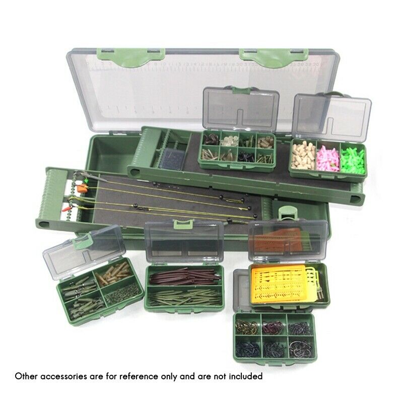 Carp Sea Fishing Coarse Tackle Box Complete Boxes System PP perfect for HookQ9L6